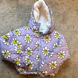 Purple Daisy Emoji Jacket